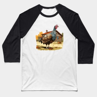 Farm Turkey Baseball T-Shirt